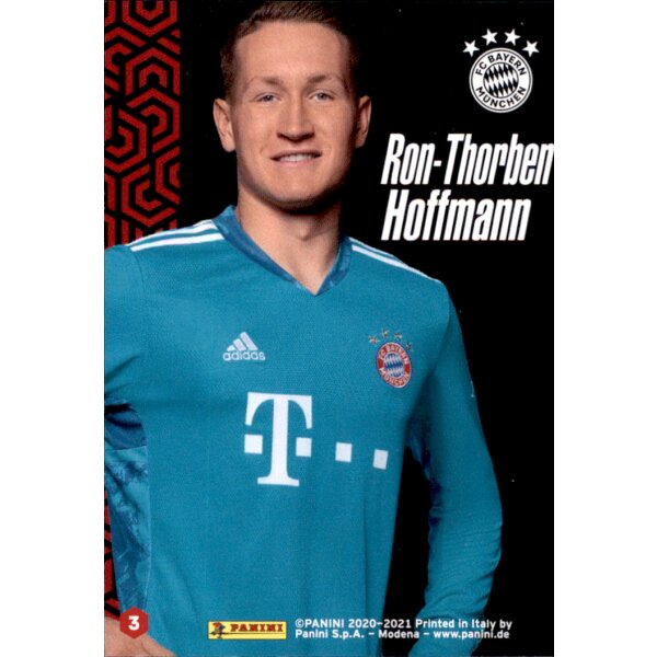 Karte 3 - Ron-Thorben Hoffmann - Panini FC Bayern München 2020/21