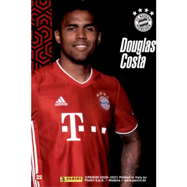 Karte 22 - Douglas Costa - Panini FC Bayern München 2020/21