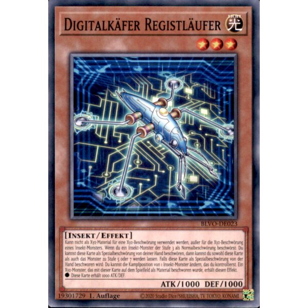 BLVO-DE023 - Digitalkäfer Registläufer