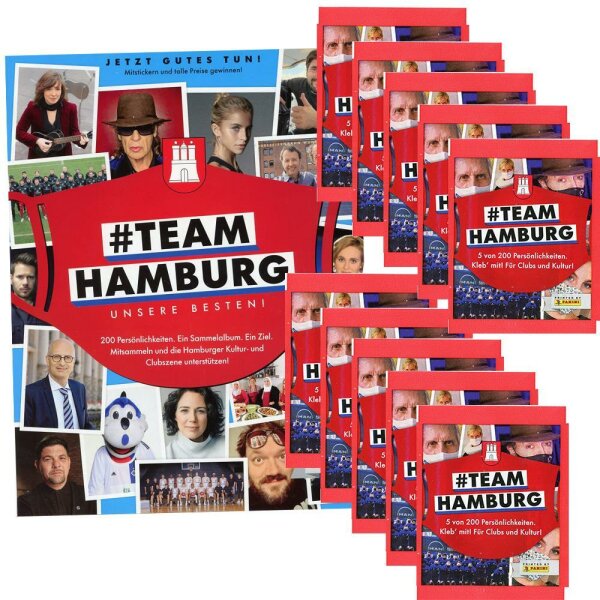 Team Hamburg - Sammelsticker - 1 Album + 10 Tüten