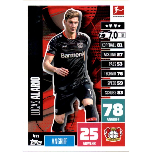 471 - Lucas Alario - Basis Karte - 2020/2021