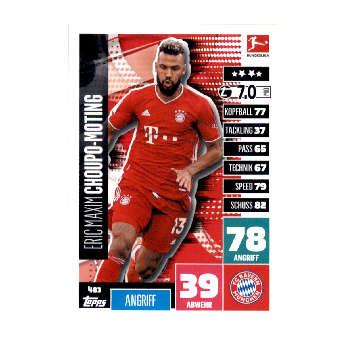 483 - Eric Maxim Choupo-Moting - Basis Karte - 2020/2021, 0,39