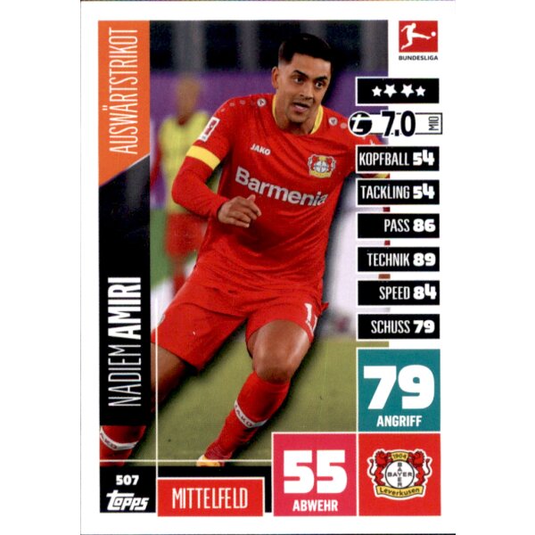 507 - Nadiem Amiri - Auswärtstrikot  - 2020/2021