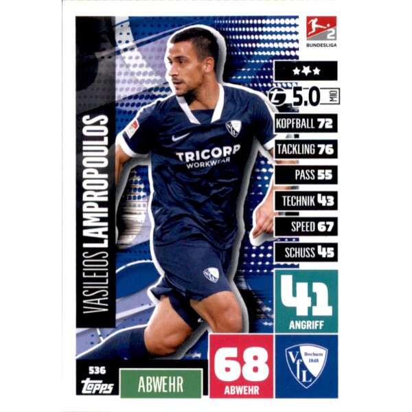 536 - Vasilis Lampropoulos - 2. Bundesliga  - 2020/2021