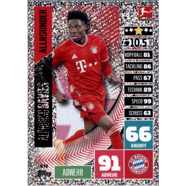 672 - Alphonso Davies - Allrounder - 2020/2021