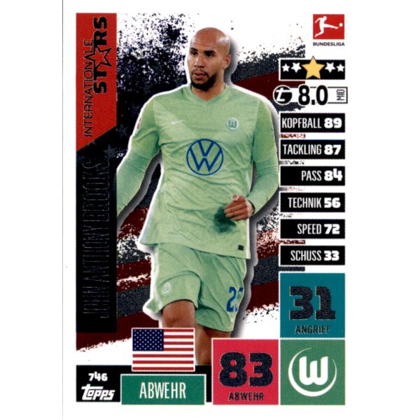 746 - John Anthony Brooks - International Stars - 2020/2021