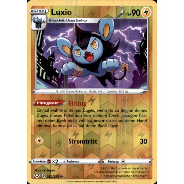 32/072 - Luxio - Glänzendes Schicksal - Reverse Holo