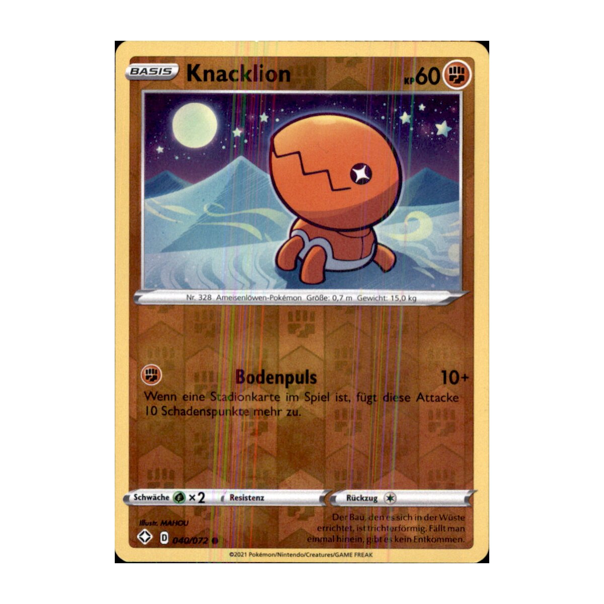 40 072 Knacklion Glanzendes Schicksal Reverse Holo 0 39