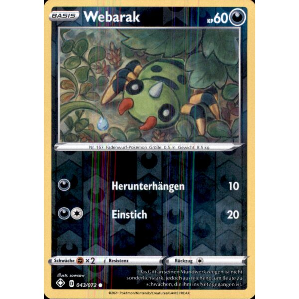 43/072 - Webarak - Glänzendes Schicksal - Reverse Holo