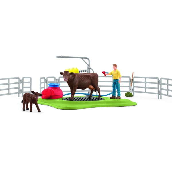 Schleich 42529 Farm World - Kuh Waschstation