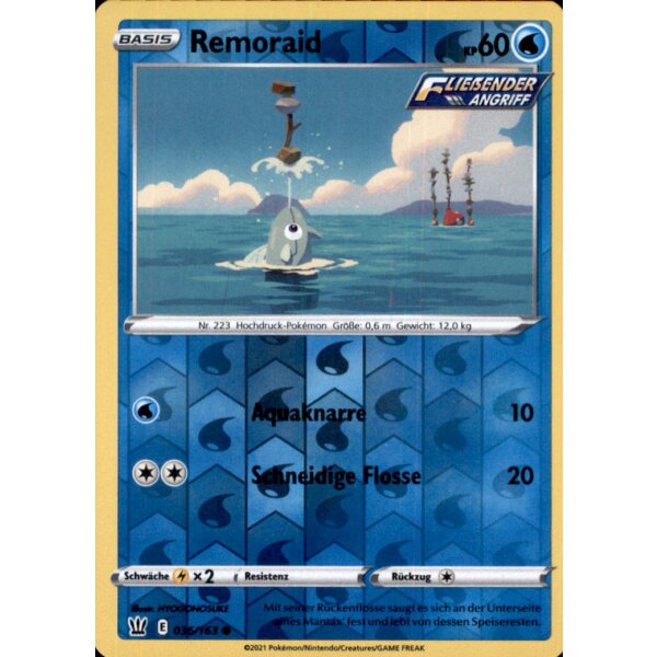 036/163 - Remoraid - Reverse Holo