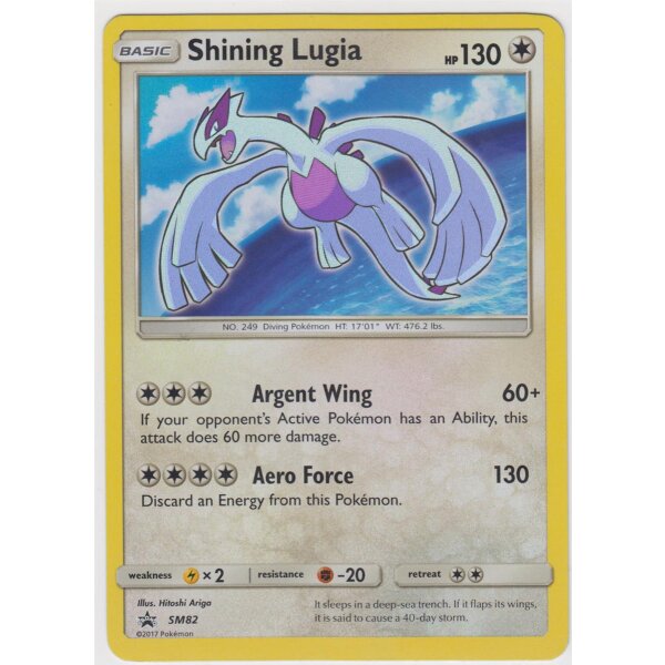 SM82 - Shining Lugia Englisch - Zustand siehe Bilder