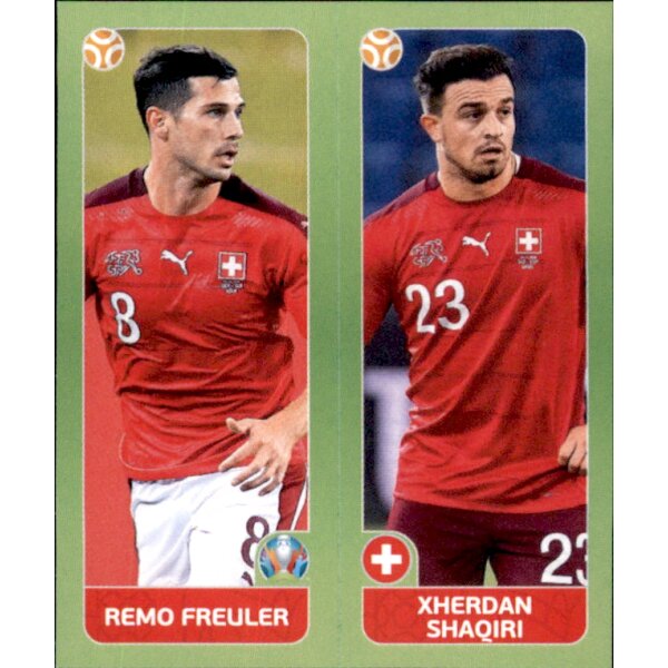 Panini EM 2020 Tournament 2021 - Sticker 40 - Remo Freuler / Xherdan Shaqiri - Schweiz