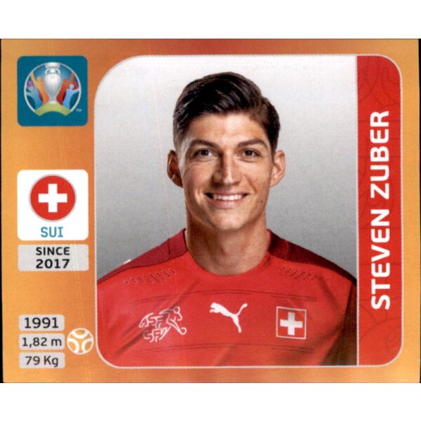 Panini EM 2020 Tournament 2021 - Sticker 60 - Steven Zuber - Schweiz