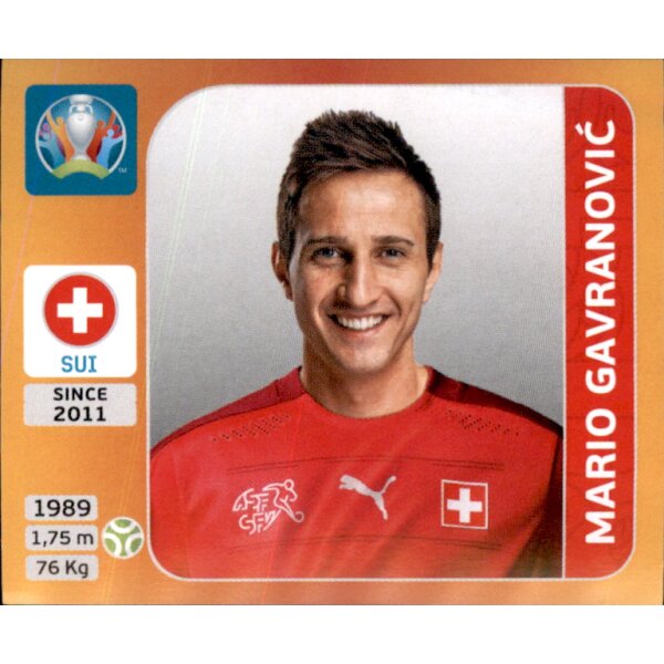 Panini EM 2020 Tournament 2021 - Sticker 62 - Mario Gavranovic - Schweiz