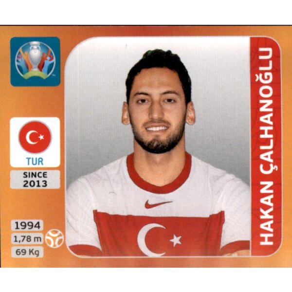 Panini EM 2020 Tournament 2021 - Sticker 75 - Hakan Calhanoglu - Türkei