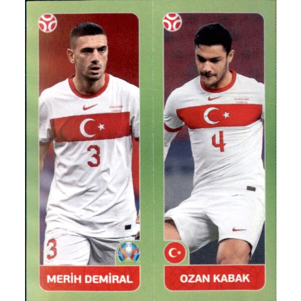 Panini EM 2020 Tournament 2021 - Sticker 87 - Merih Demiral / Ozan Kabak - Türkei