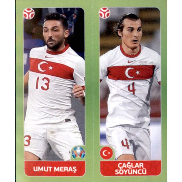 Panini EM 2020 Tournament 2021 - Sticker 88 - Umut Meras / Caglar Söyüncü - Türkei