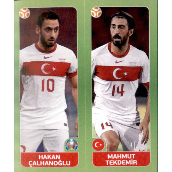 Panini EM 2020 Tournament 2021 - Sticker 89 - Hakan Calhanoglu / Mahmut Tekdemir - Türkei