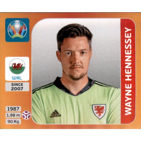 Panini EM 2020 Tournament 2021 - Sticker 99 - Wayne Hennessey - Wales