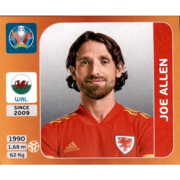 Panini EM 2020 Tournament 2021 - Sticker 108 - Joe Allen - Wales