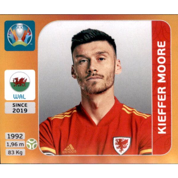 Panini EM 2020 Tournament 2021 - Sticker 118 - Kieffer Moore - Wales