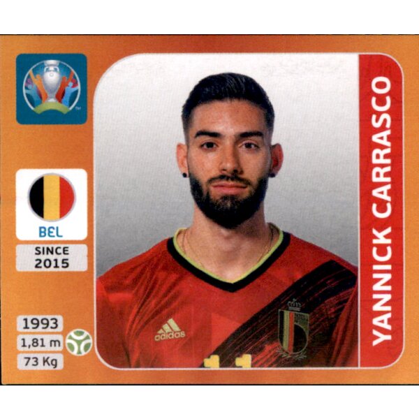 Panini EM 2020 Tournament 2021 - Sticker 138 - Yannick Carrasco - Belgien