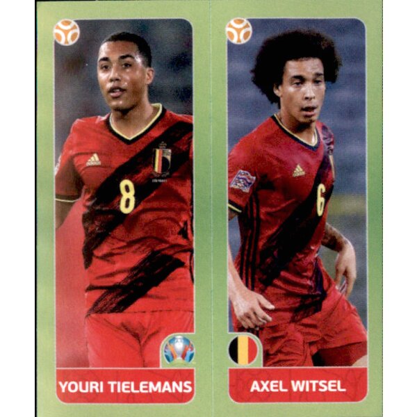 Panini EM 2020 Tournament 2021 - Sticker 147 - Youri Tielemans / Axel Witsel - Belgien