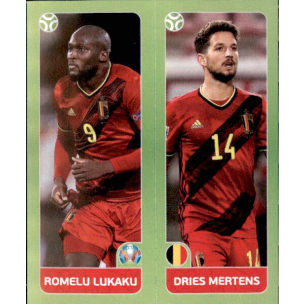 Panini EM 2020 Tournament 2021 - Sticker 149 - Romelu Lukaku / Dries Mertens - Belgien