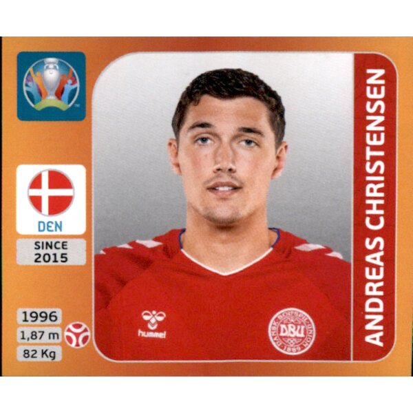 Panini EM 2020 Tournament 2021 - Sticker 159 - Andreas Christensen - Dänemark