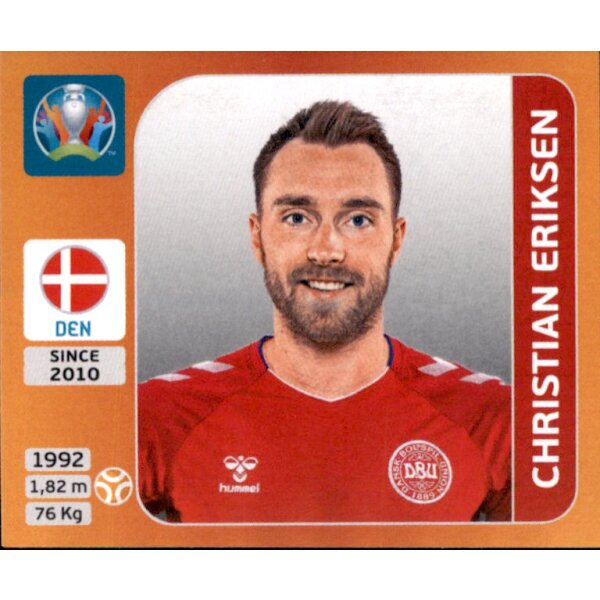 Panini EM 2020 Tournament 2021 - Sticker 167 - Christian Eriksen - Dänemark