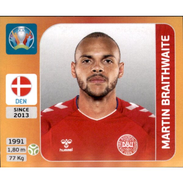 Panini EM 2020 Tournament 2021 - Sticker 171 - Martin Braithwaite - Dänemark