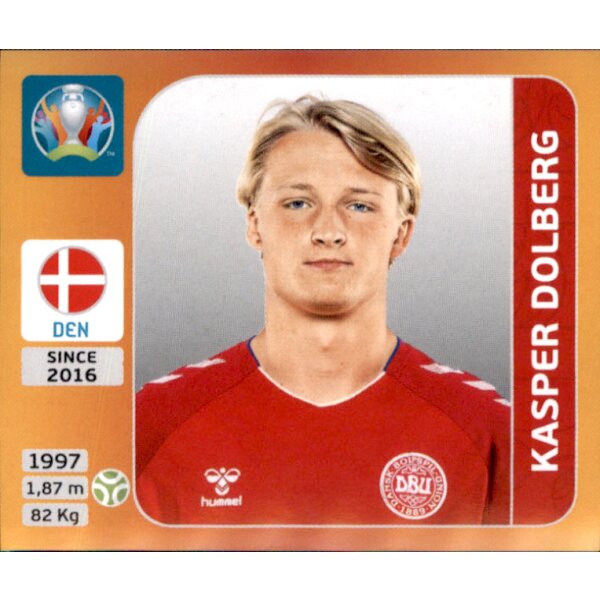 Panini EM 2020 Tournament 2021 - Sticker 172 - Kasper Dolberg - Dänemark