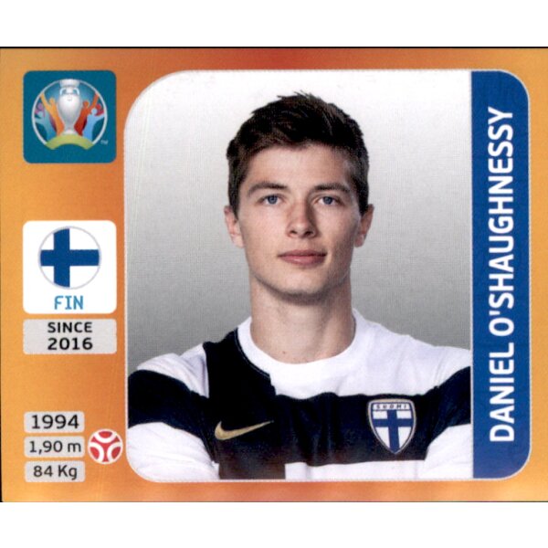 Panini EM 2020 Tournament 2021 - Sticker 182 - Daniel OShaughnessy - Finnland