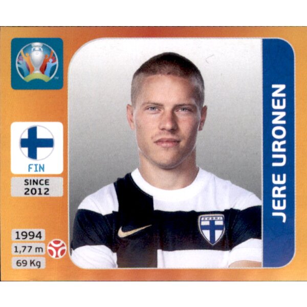 Panini EM 2020 Tournament 2021 - Sticker 185 - Jere Uronen - Finnland