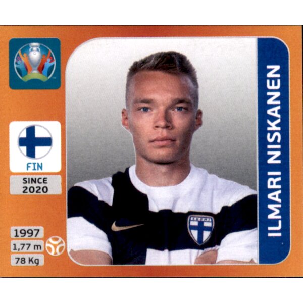 Panini EM 2020 Tournament 2021 - Sticker 190 - Ilmari Niskanen - Finnland