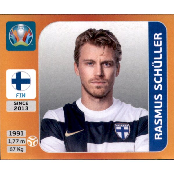 Panini EM 2020 Tournament 2021 - Sticker 191 - Rasmus Schüller - Finnland