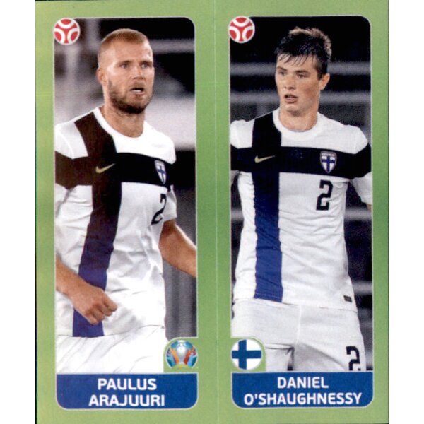 Panini EM 2020 Tournament 2021 - Sticker 199 - Paulus Arajuuri / Daniel OShaughnessy - Finnland