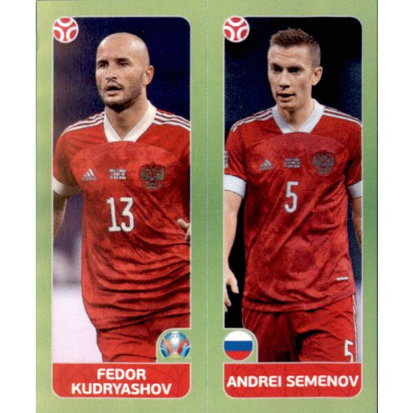 Panini EM 2020 Tournament 2021 - Sticker 205 - Fedor Kudryashov / Andrei Semenov - Russland