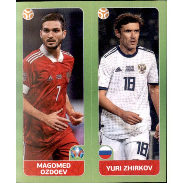 Panini EM 2020 Tournament 2021 - Sticker 208 - Magomed Ozdoev / Yuri Zhirkov - Russland