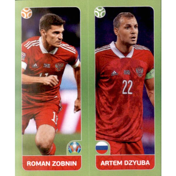 Panini EM 2020 Tournament 2021 - Sticker 209 - Roman Zobnin / Artem Dzyuba - Russland