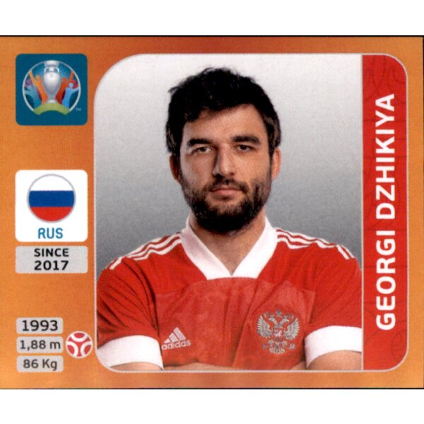 Panini EM 2020 Tournament 2021 - Sticker 213 - Georgi Dzhikiya - Russland