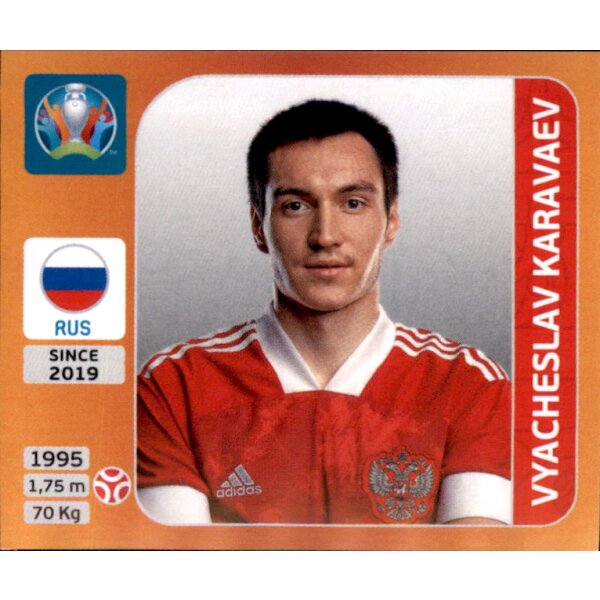 Panini EM 2020 Tournament 2021 - Sticker 214 - Vyacheslav Karavaev - Russland