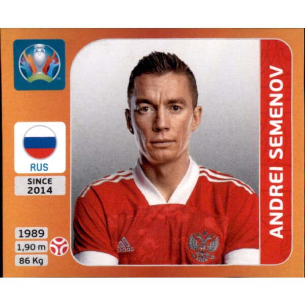 Panini EM 2020 Tournament 2021 - Sticker 217 - Andrei Semenov - Russland