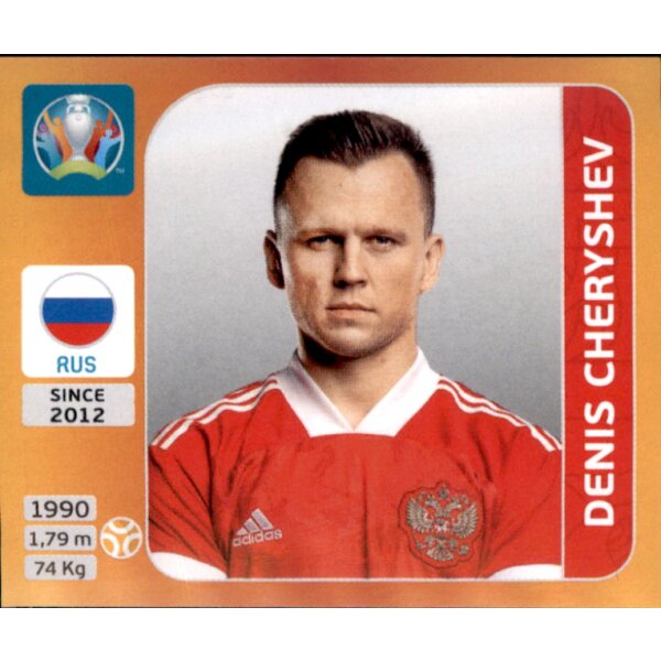 Panini EM 2020 Tournament 2021 - Sticker 219 - Denis Cheryshev - Russland