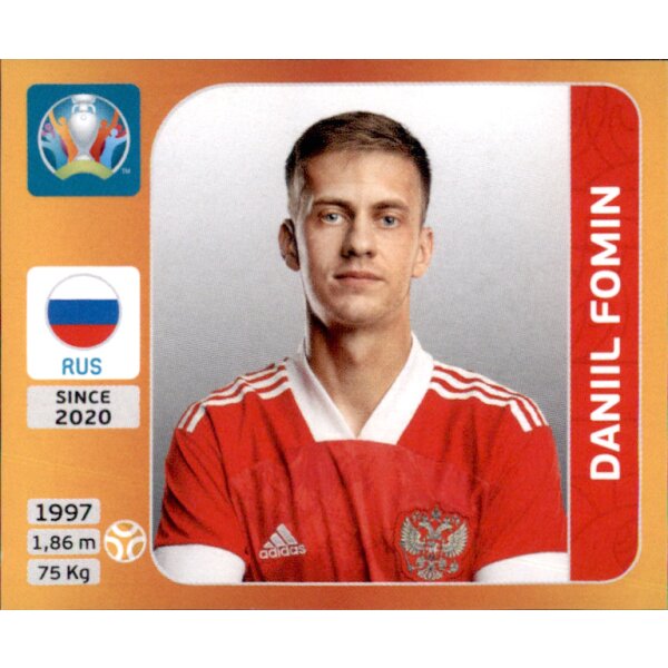 Panini EM 2020 Tournament 2021 - Sticker 220 - Daniil Fomin - Russland