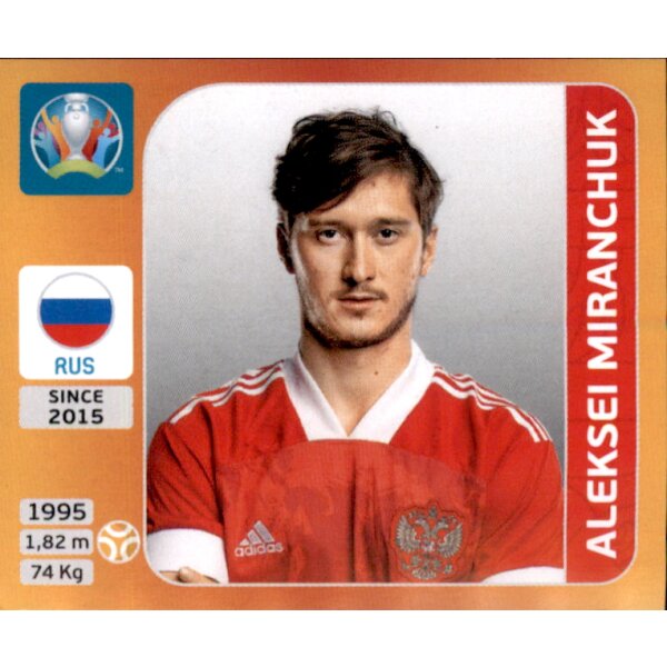 Panini EM 2020 Tournament 2021 - Sticker 224 - Aleksei Miranchuk - Russland