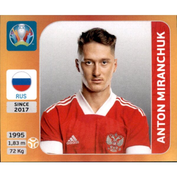 Panini EM 2020 Tournament 2021 - Sticker 225 - Anton Miranchuk - Russland