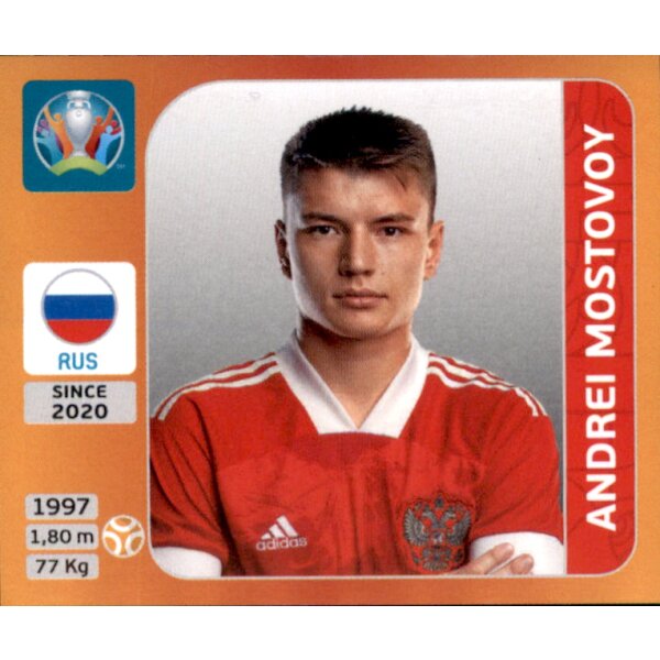 Panini EM 2020 Tournament 2021 - Sticker 226 - Andrei Mostovoy - Russland