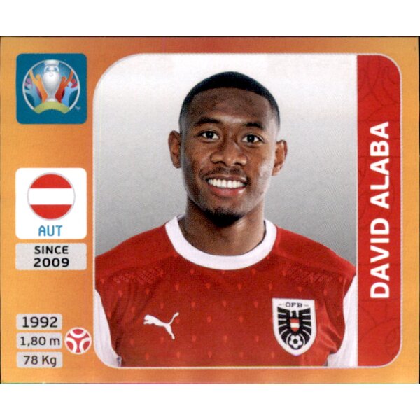 Panini EM 2020 Tournament 2021 - Sticker 238 - David Alaba - Österreich